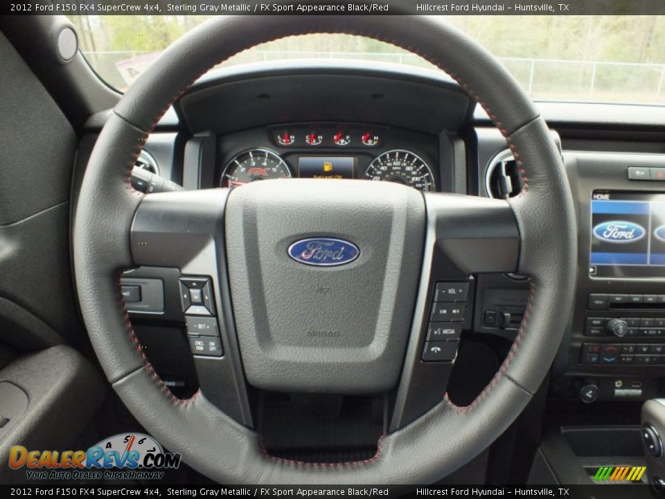 2012 Ford F150 FX4 SuperCrew 4x4 Steering Wheel Photo #13