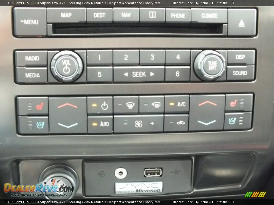 Controls of 2012 Ford F150 FX4 SuperCrew 4x4 Photo #15