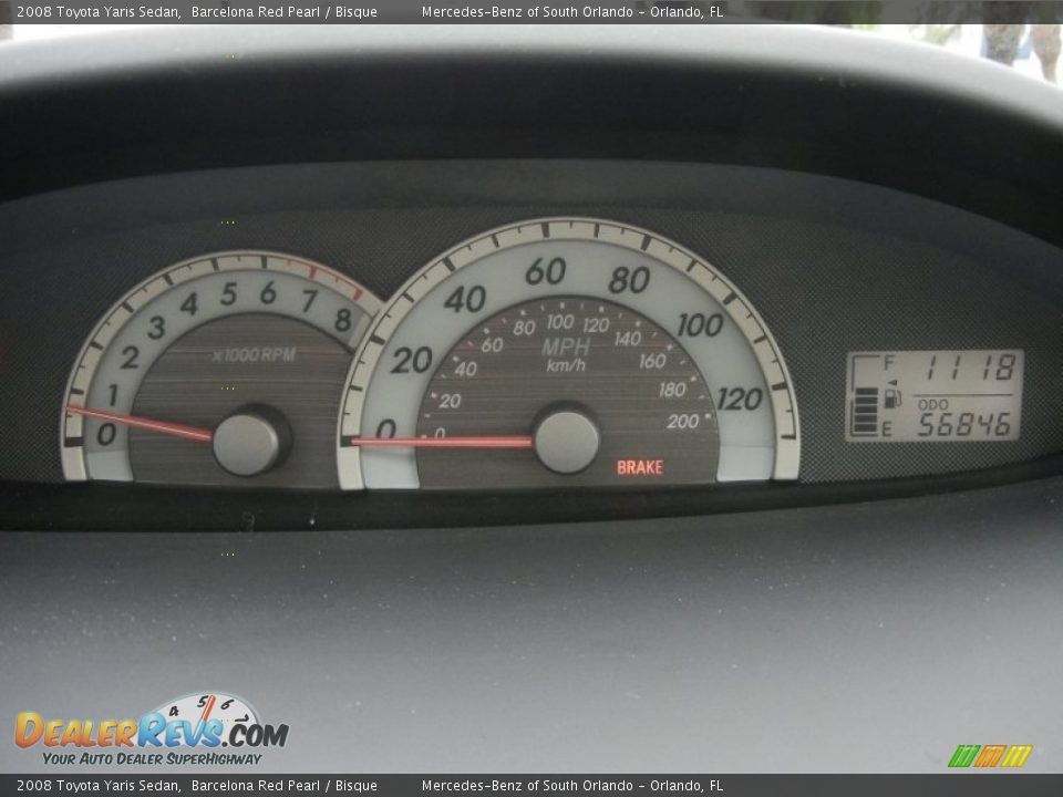 2008 Toyota Yaris Sedan Gauges Photo #19