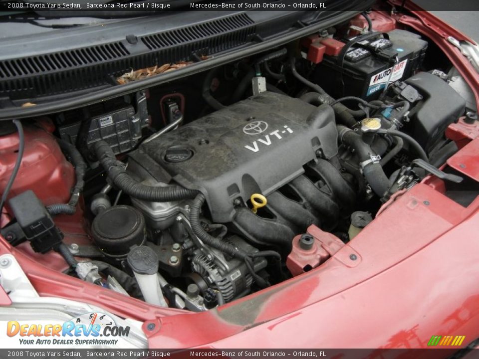 2008 Toyota Yaris Sedan 1.5 Liter DOHC 16-Valve VVT-i 4 Cylinder Engine Photo #24