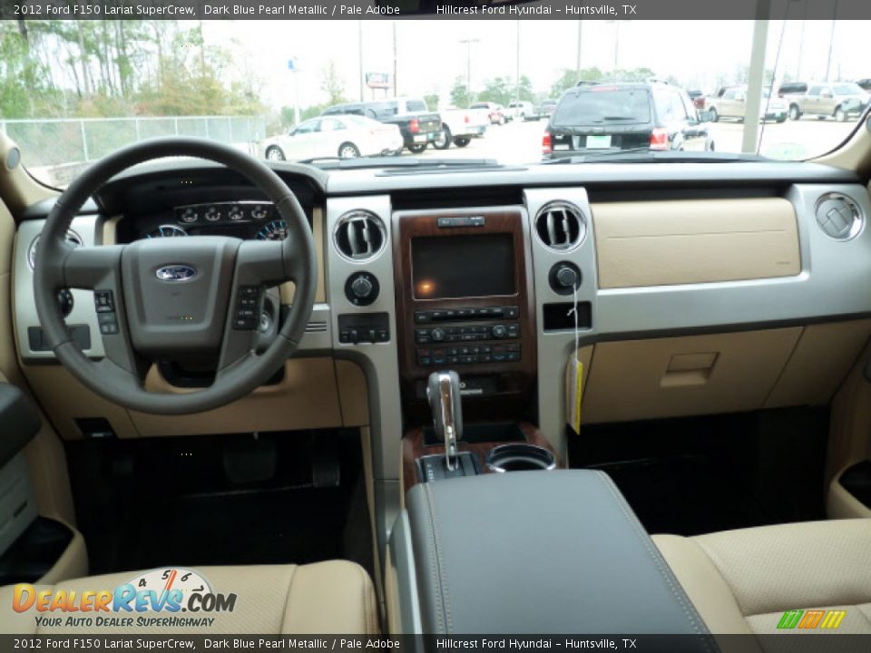 2012 Ford F150 Lariat SuperCrew Dark Blue Pearl Metallic / Pale Adobe Photo #5