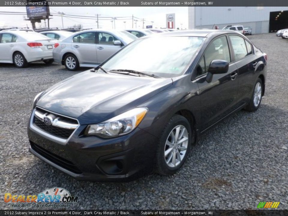2012 Subaru Impreza 2.0i Premium 4 Door Dark Gray Metallic / Black Photo #3