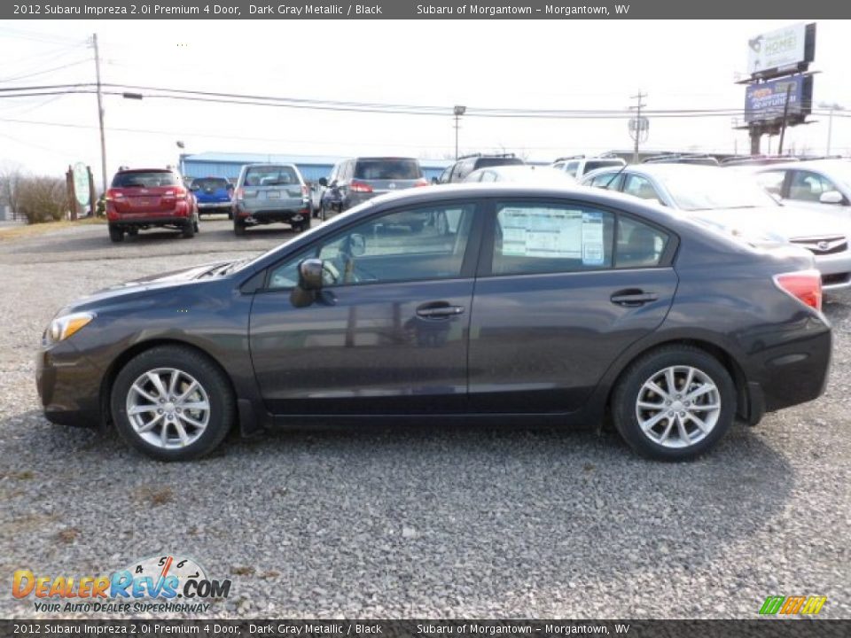2012 Subaru Impreza 2.0i Premium 4 Door Dark Gray Metallic / Black Photo #4