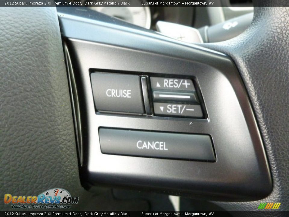 2012 Subaru Impreza 2.0i Premium 4 Door Dark Gray Metallic / Black Photo #18