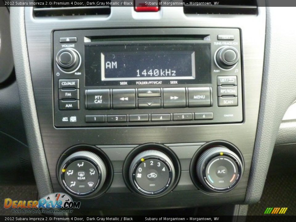 2012 Subaru Impreza 2.0i Premium 4 Door Dark Gray Metallic / Black Photo #19