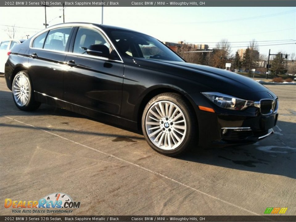 2012 BMW 3 Series 328i Sedan Black Sapphire Metallic / Black Photo #1