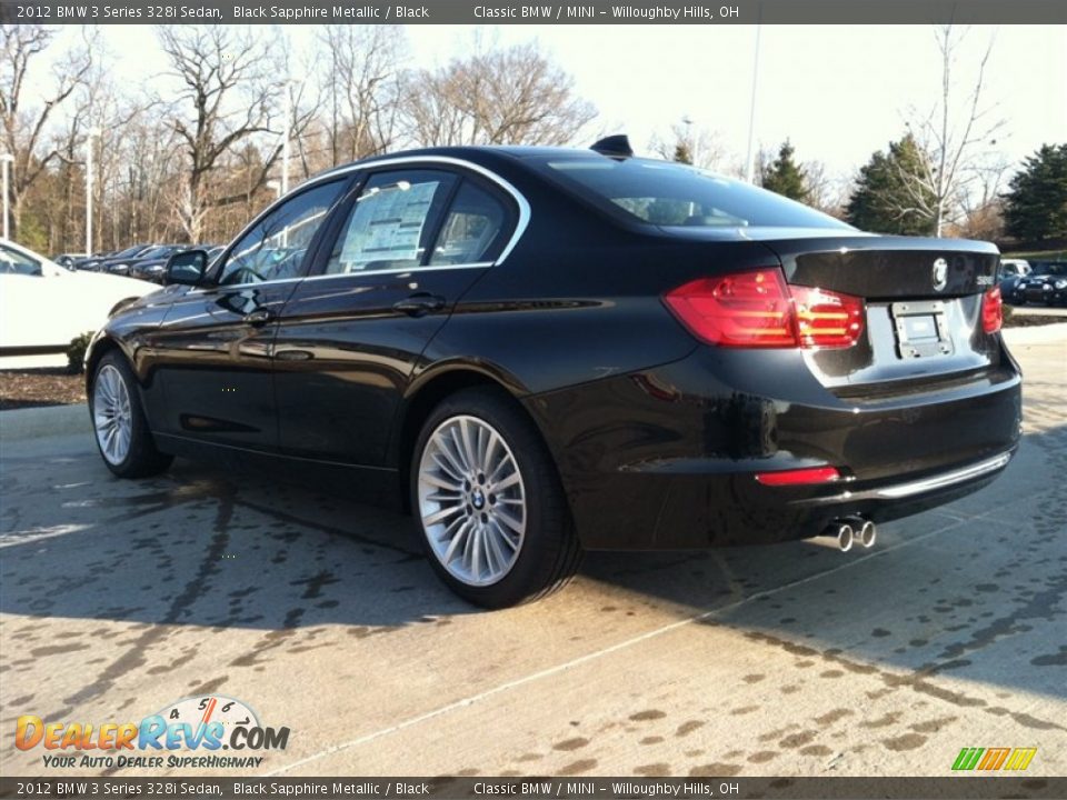 2012 BMW 3 Series 328i Sedan Black Sapphire Metallic / Black Photo #2