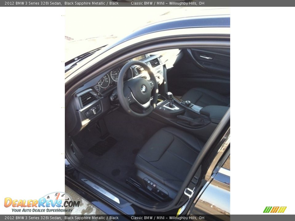 2012 BMW 3 Series 328i Sedan Black Sapphire Metallic / Black Photo #3