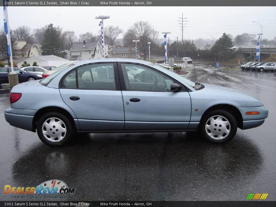 Silver Blue 2001 Saturn S Series SL1 Sedan Photo #6