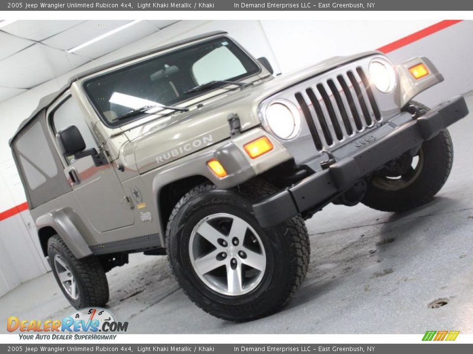 2005 Jeep Wrangler Unlimited Rubicon 4x4 Light Khaki Metallic / Khaki Photo #1