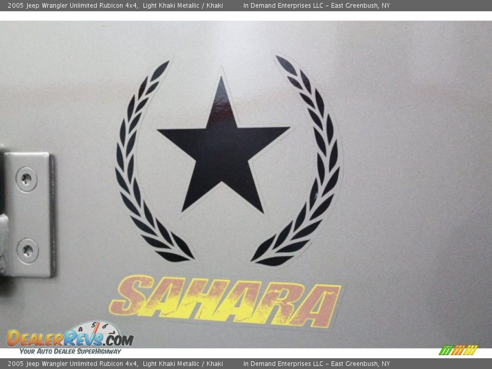 2005 Jeep Wrangler Unlimited Rubicon 4x4 Light Khaki Metallic / Khaki Photo #34