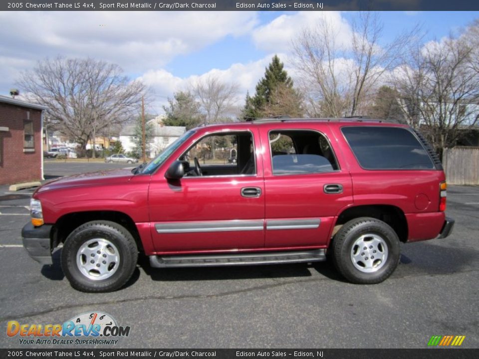 2005 Chevrolet Tahoe LS 4x4 Sport Red Metallic / Gray/Dark Charcoal Photo #1