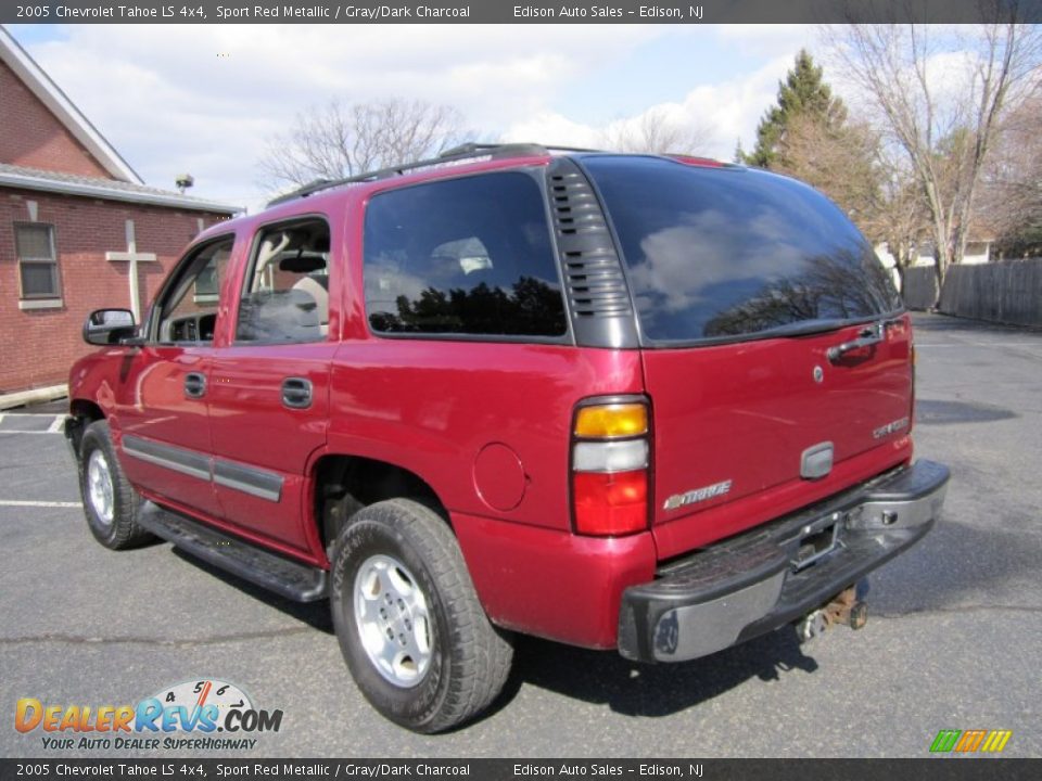 2005 Chevrolet Tahoe LS 4x4 Sport Red Metallic / Gray/Dark Charcoal Photo #5