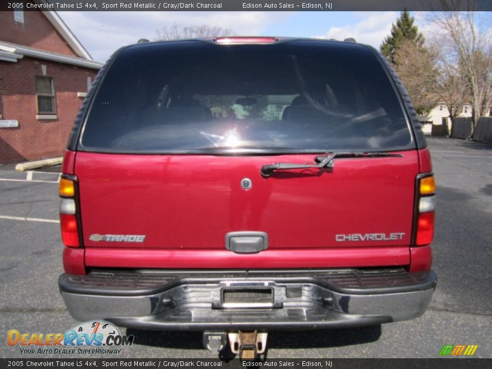 2005 Chevrolet Tahoe LS 4x4 Sport Red Metallic / Gray/Dark Charcoal Photo #6
