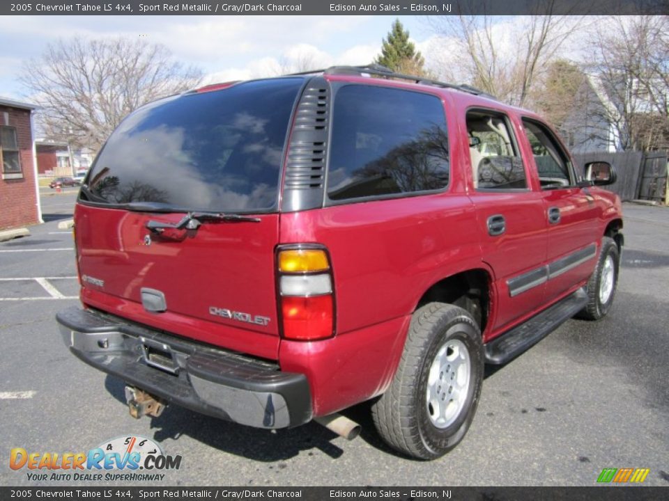 2005 Chevrolet Tahoe LS 4x4 Sport Red Metallic / Gray/Dark Charcoal Photo #7