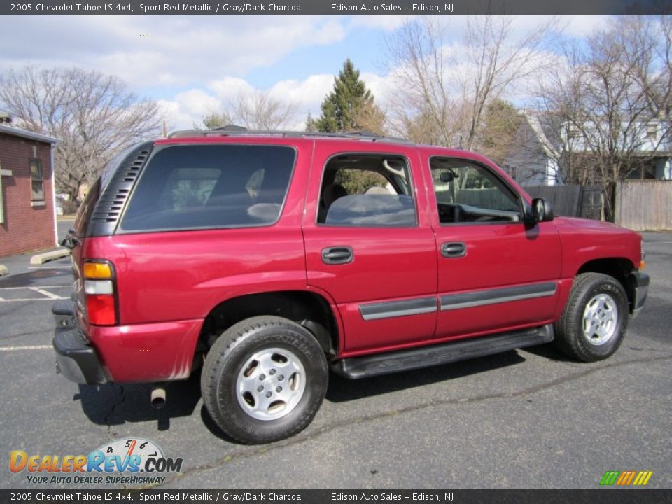 2005 Chevrolet Tahoe LS 4x4 Sport Red Metallic / Gray/Dark Charcoal Photo #8
