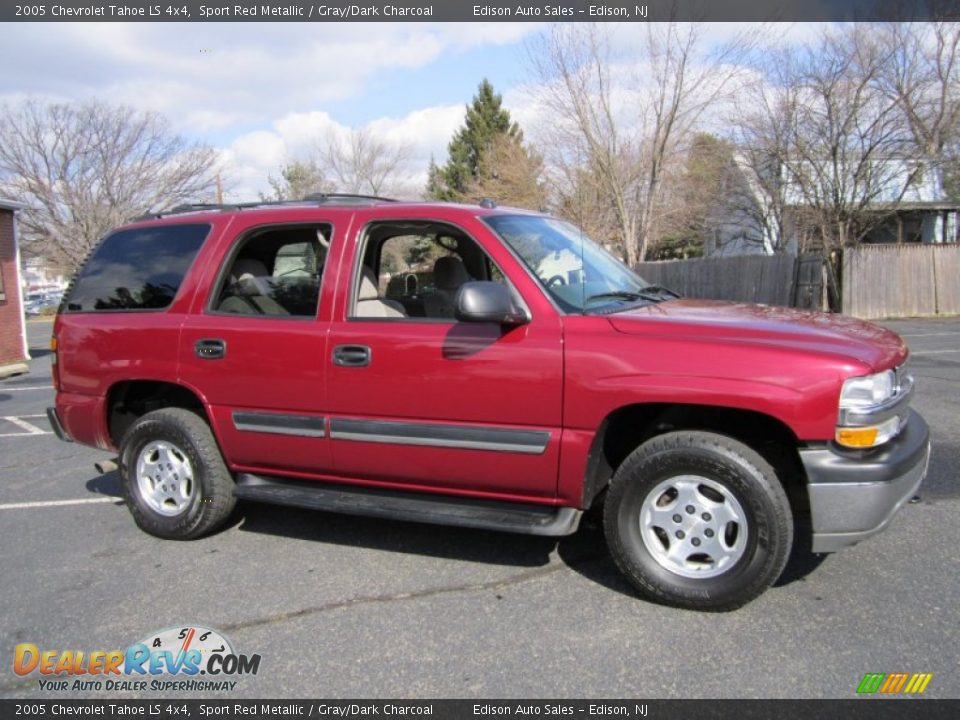 2005 Chevrolet Tahoe LS 4x4 Sport Red Metallic / Gray/Dark Charcoal Photo #10