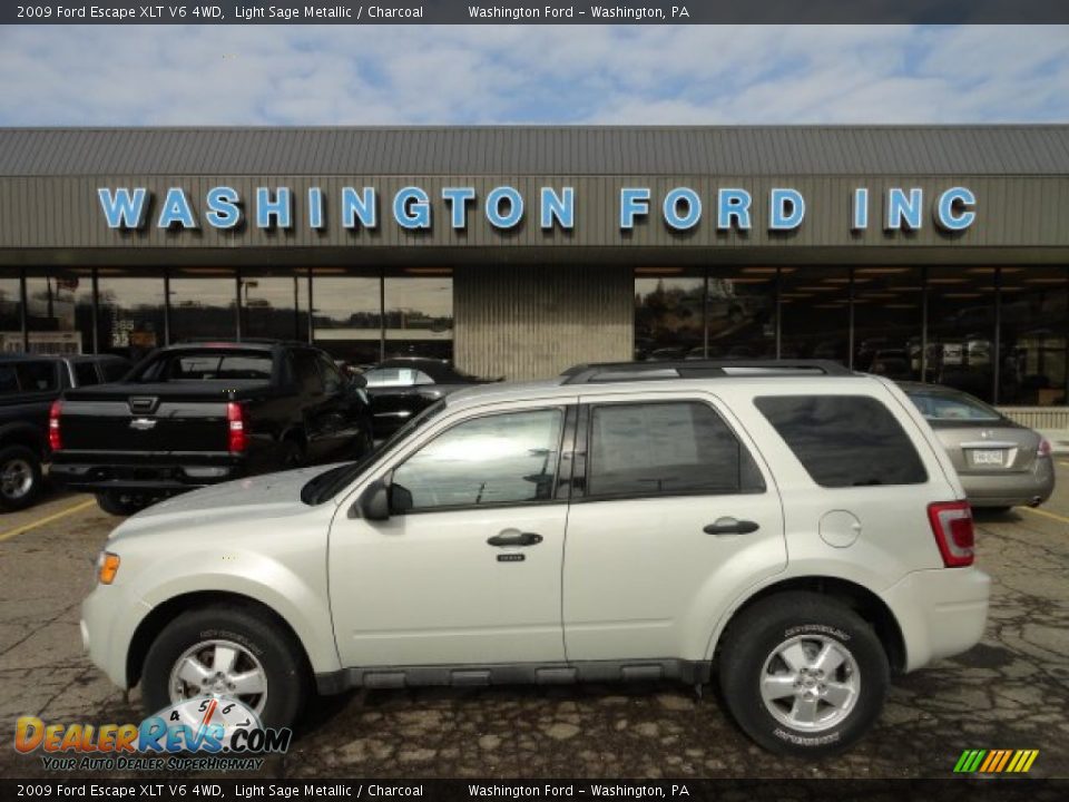 2009 Ford Escape XLT V6 4WD Light Sage Metallic / Charcoal Photo #1
