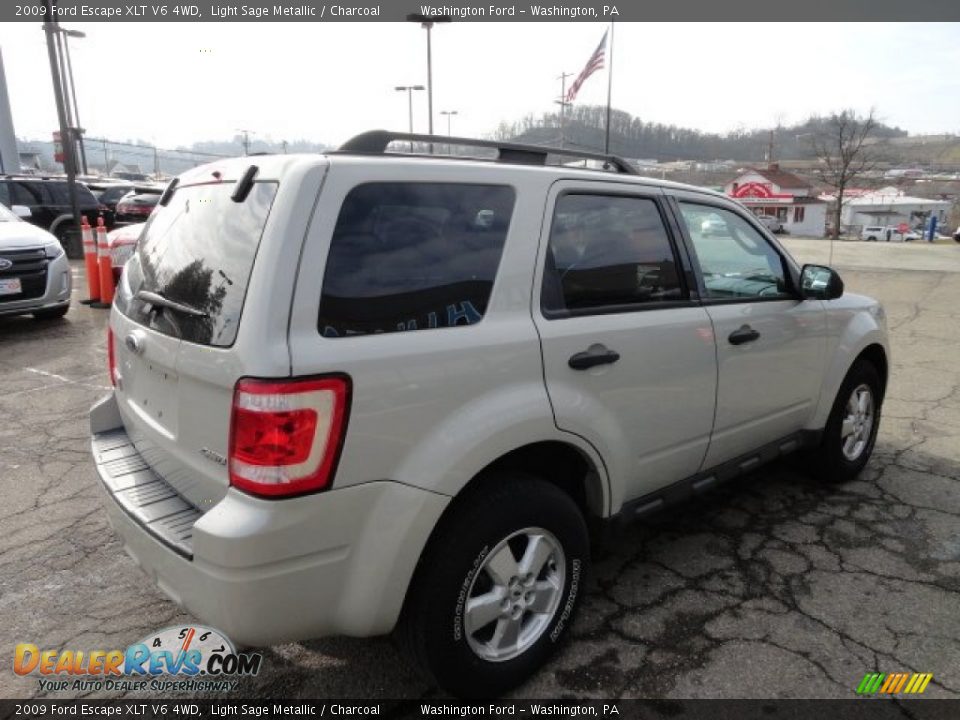 2009 Ford Escape XLT V6 4WD Light Sage Metallic / Charcoal Photo #4