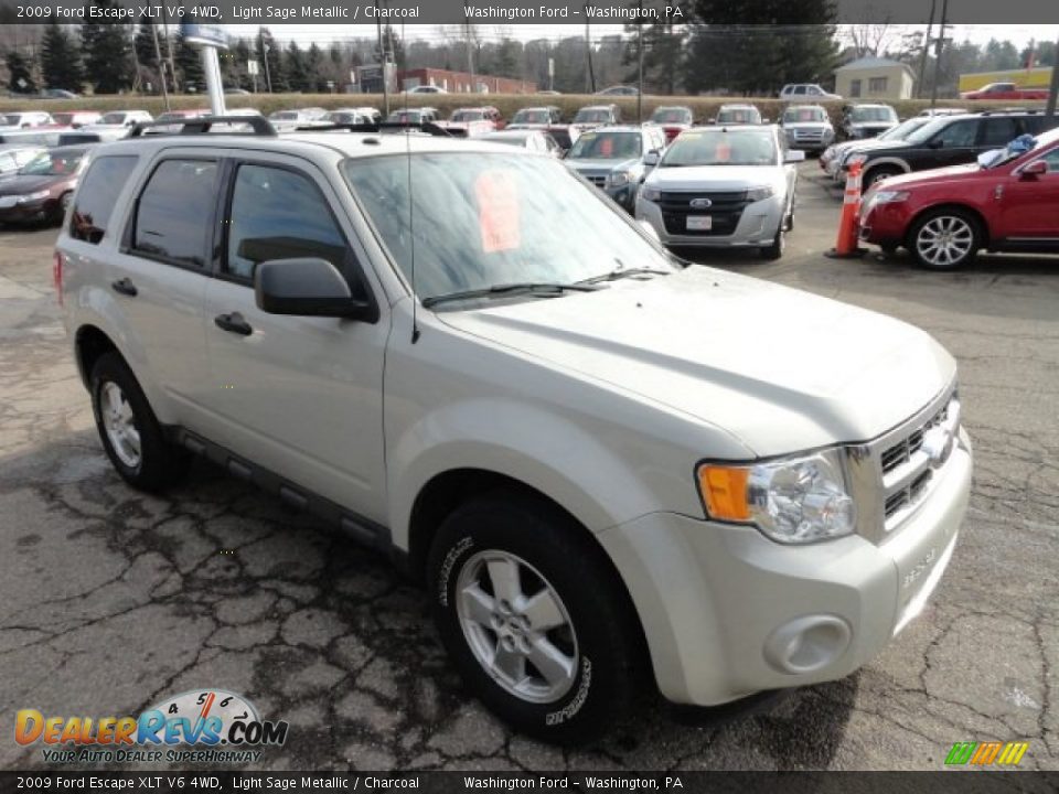 2009 Ford Escape XLT V6 4WD Light Sage Metallic / Charcoal Photo #6