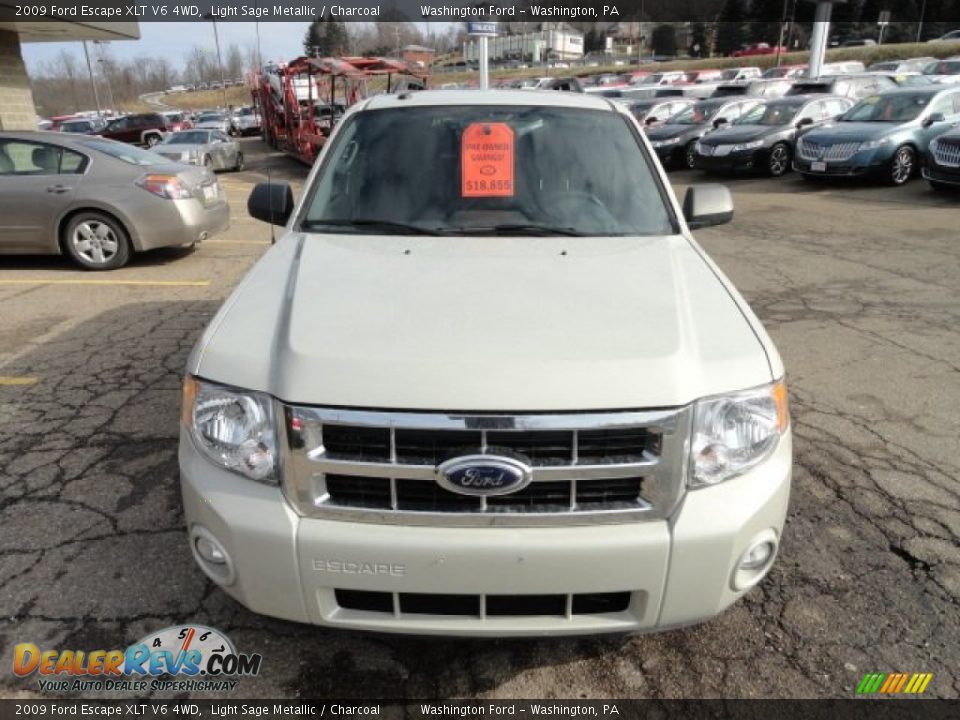 2009 Ford Escape XLT V6 4WD Light Sage Metallic / Charcoal Photo #7