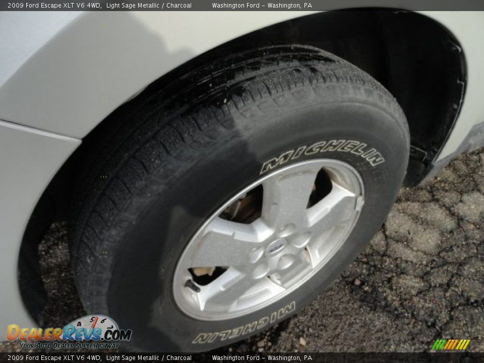 2009 Ford Escape XLT V6 4WD Light Sage Metallic / Charcoal Photo #9