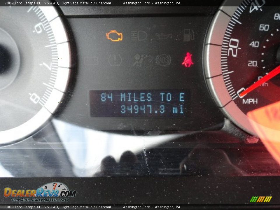 2009 Ford Escape XLT V6 4WD Light Sage Metallic / Charcoal Photo #20