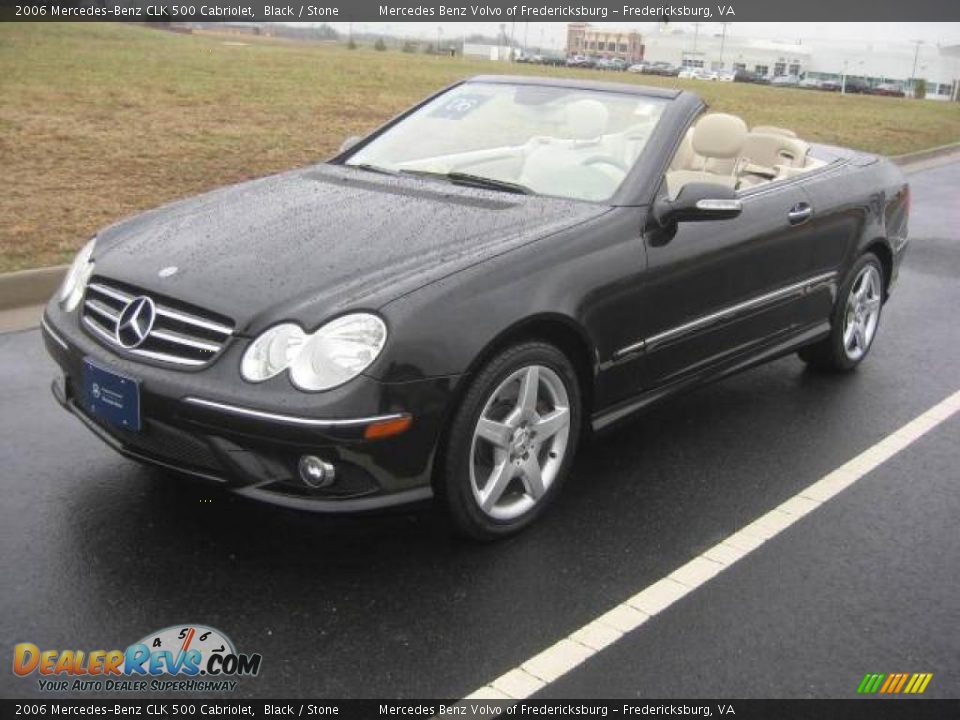 2006 Mercedes-Benz CLK 500 Cabriolet Black / Stone Photo #1