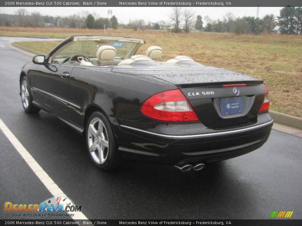 2006 Mercedes-Benz CLK 500 Cabriolet Black / Stone Photo #3