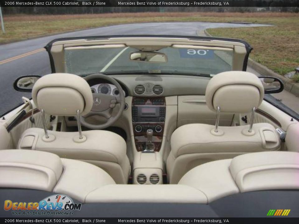 2006 Mercedes-Benz CLK 500 Cabriolet Black / Stone Photo #4