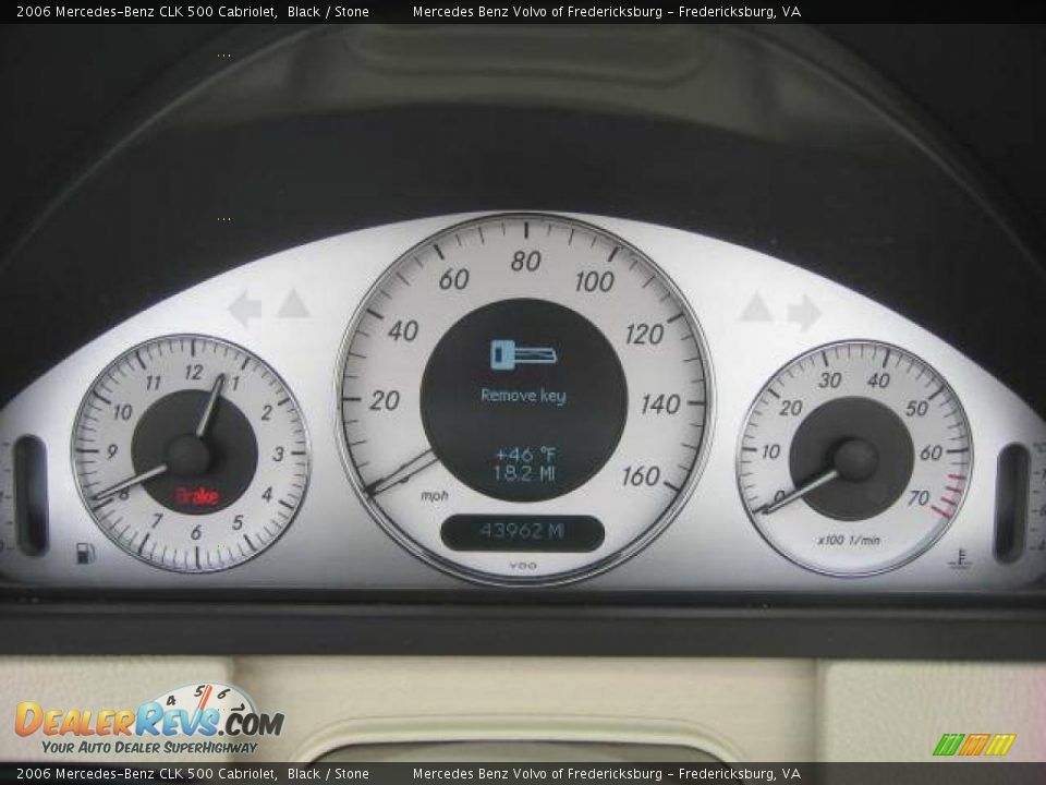 2006 Mercedes-Benz CLK 500 Cabriolet Black / Stone Photo #7