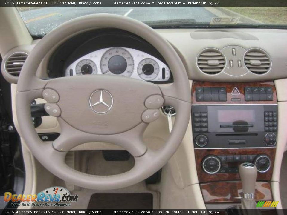 2006 Mercedes-Benz CLK 500 Cabriolet Black / Stone Photo #11