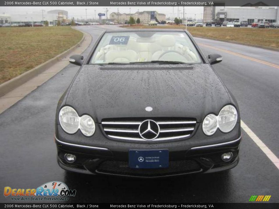 2006 Mercedes-Benz CLK 500 Cabriolet Black / Stone Photo #13