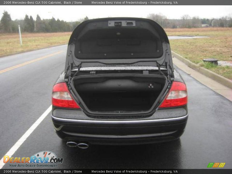 2006 Mercedes-Benz CLK 500 Cabriolet Black / Stone Photo #15