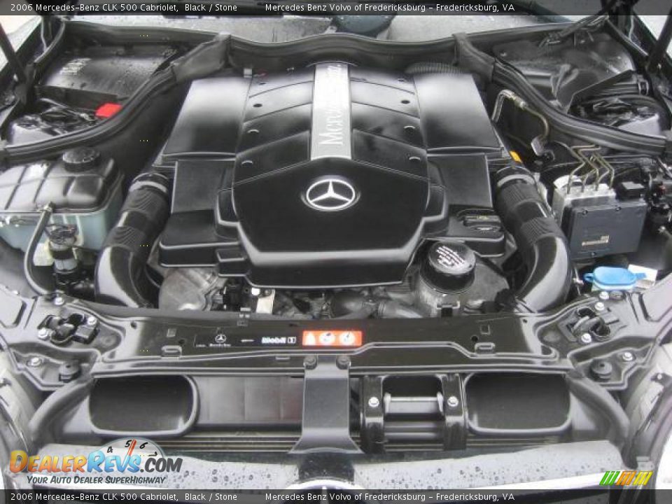 2006 Mercedes-Benz CLK 500 Cabriolet Black / Stone Photo #16