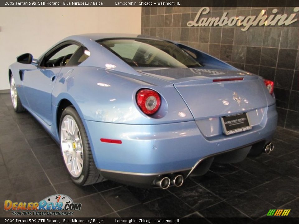 2009 Ferrari 599 GTB Fiorano Blue Mirabeau / Beige Photo #5