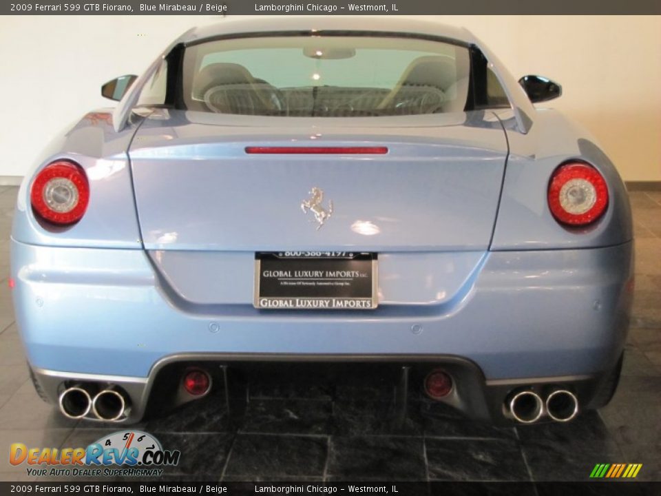 2009 Ferrari 599 GTB Fiorano Blue Mirabeau / Beige Photo #8