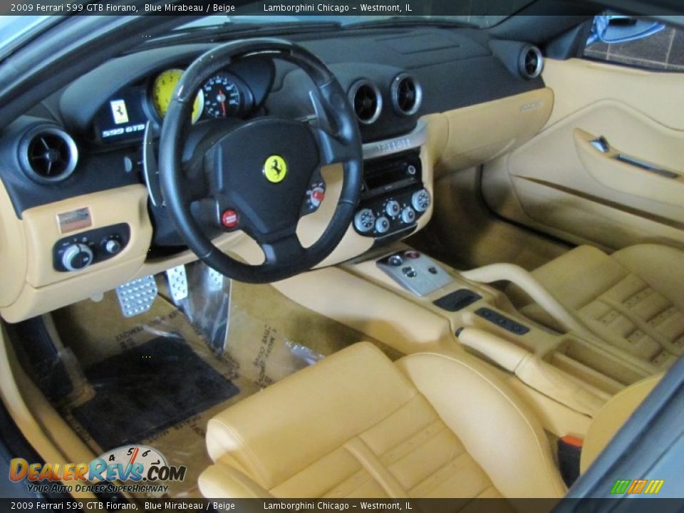 Beige Interior - 2009 Ferrari 599 GTB Fiorano  Photo #12