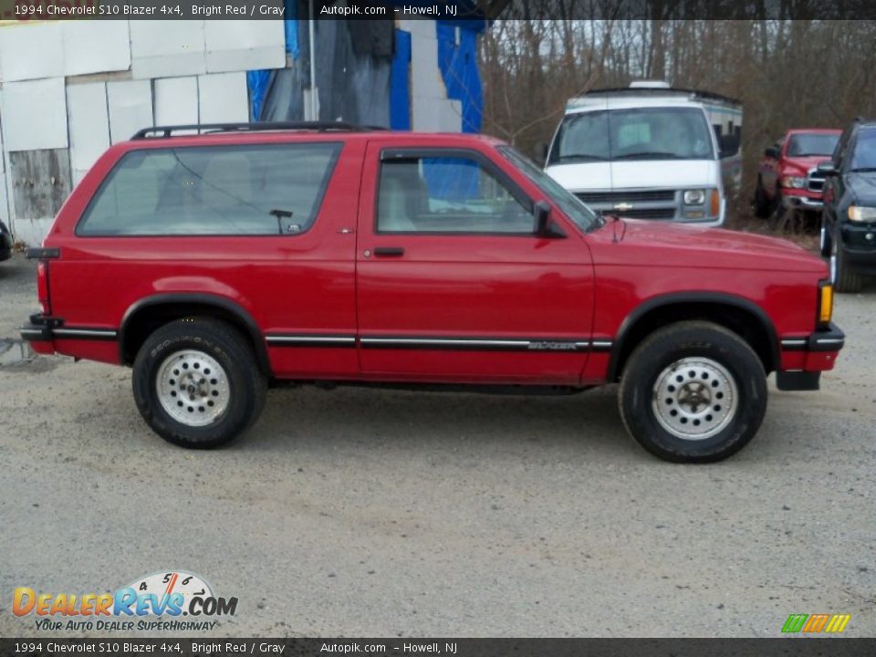 1994 Chevrolet S10 Blazer 4x4 Bright Red / Gray Photo #7