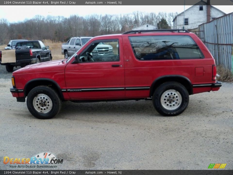 1994 Chevrolet S10 Blazer 4x4 Bright Red / Gray Photo #9