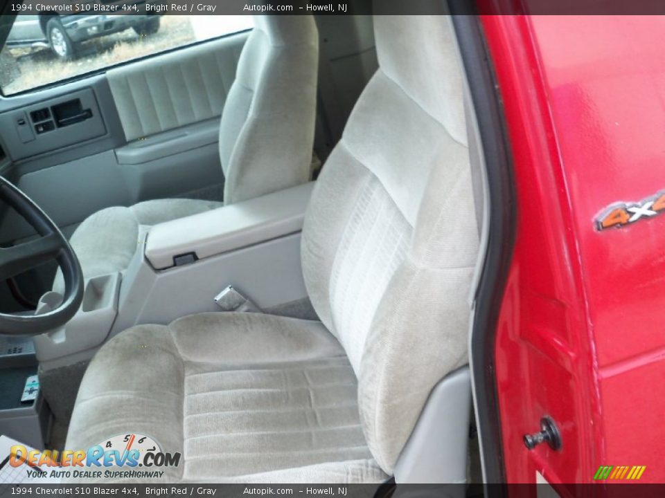 1994 Chevrolet S10 Blazer 4x4 Bright Red / Gray Photo #11