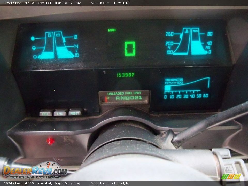 1994 Chevrolet S10 Blazer 4x4 Gauges Photo #13