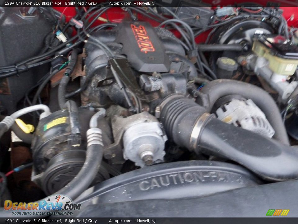 1994 Chevrolet S10 Blazer 4x4 4.3 Liter OHV 12-Valve V6 Engine Photo #16