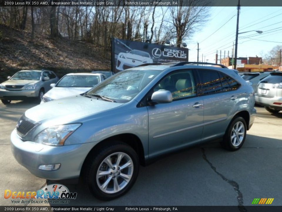 2009 Lexus RX 350 AWD Breakwater Blue Metallic / Light Gray Photo #1