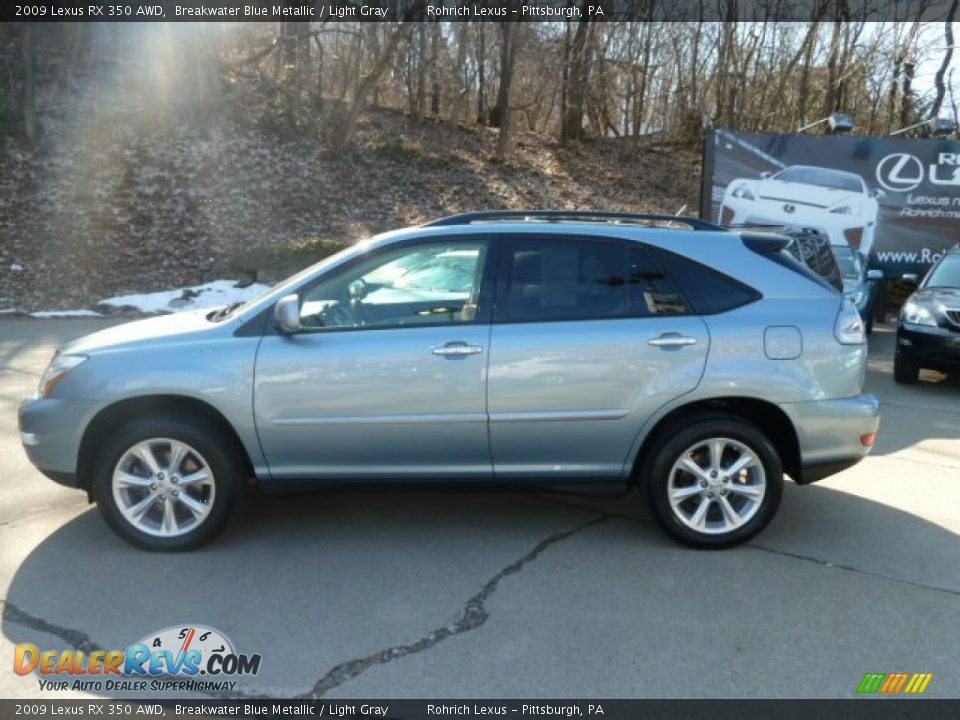 2009 Lexus RX 350 AWD Breakwater Blue Metallic / Light Gray Photo #2