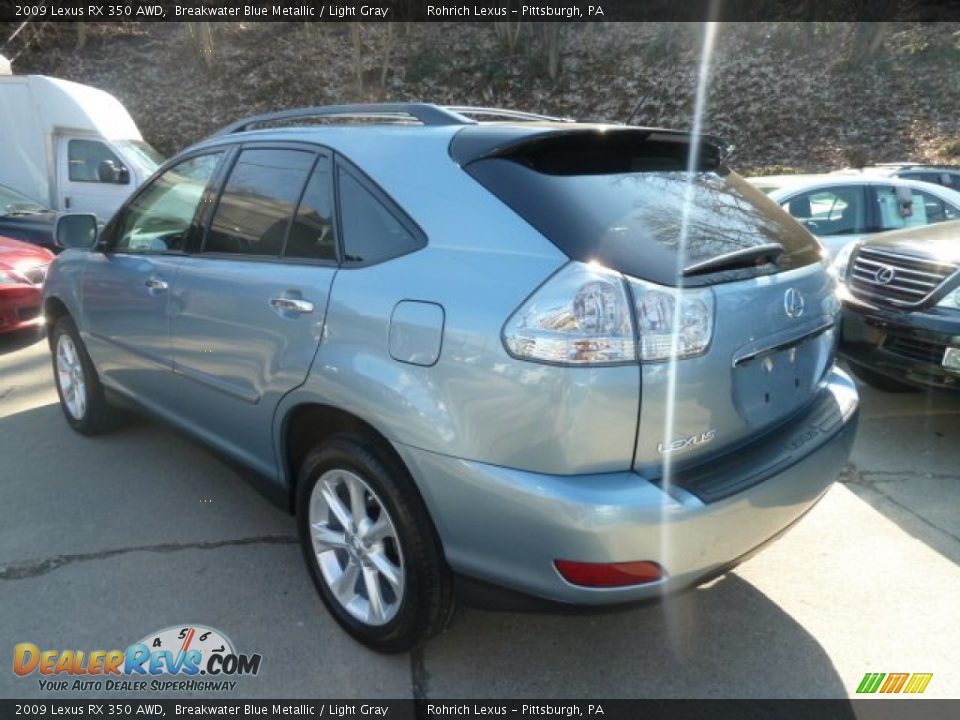 2009 Lexus RX 350 AWD Breakwater Blue Metallic / Light Gray Photo #3