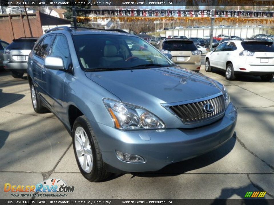 2009 Lexus RX 350 AWD Breakwater Blue Metallic / Light Gray Photo #7