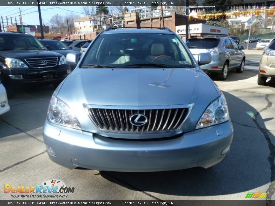 2009 Lexus RX 350 AWD Breakwater Blue Metallic / Light Gray Photo #8