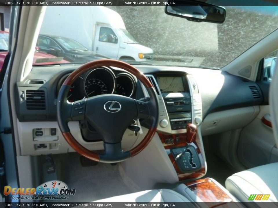 2009 Lexus RX 350 AWD Breakwater Blue Metallic / Light Gray Photo #12