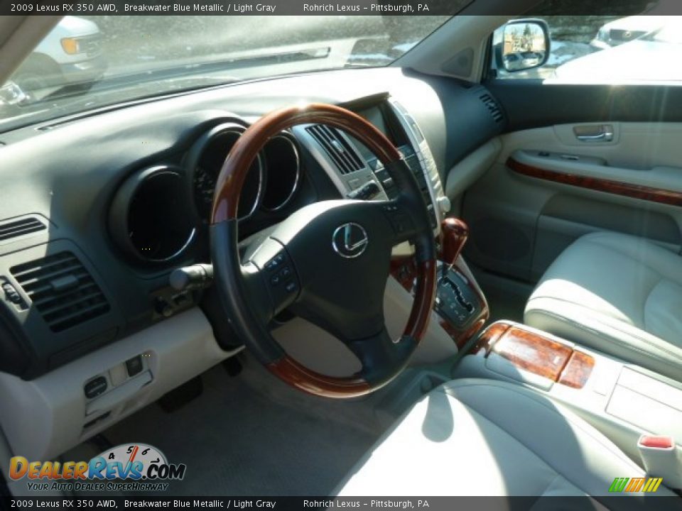 2009 Lexus RX 350 AWD Breakwater Blue Metallic / Light Gray Photo #14